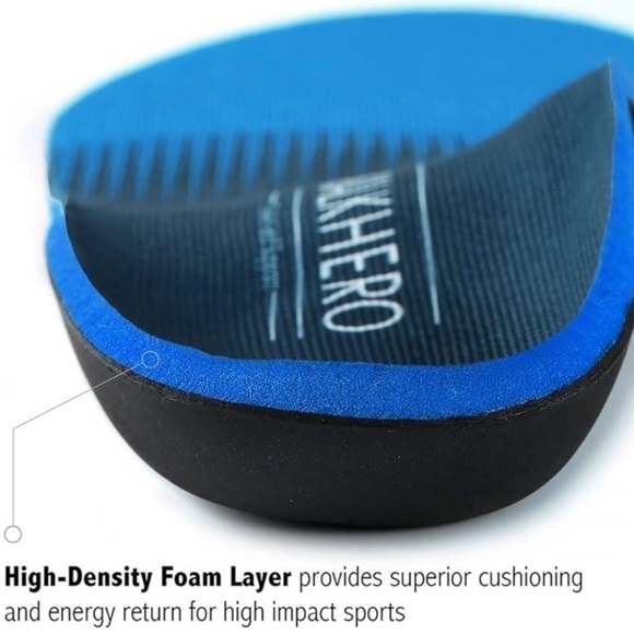 Walkhero Plantar Fasciitis Pain Relief Insoles High Arch Support Orthotic Shoes - Picture 8 of 9